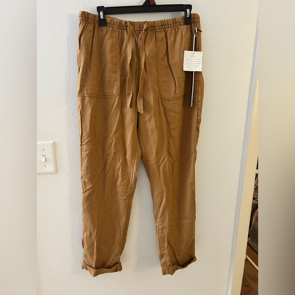 Nicole Miller Brown  lyconel Drawstring Pants